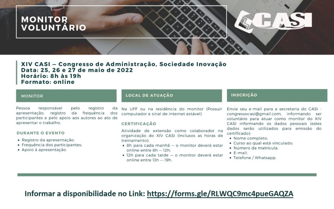 Monitor Voluntário CASI